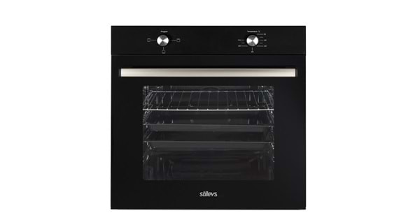 Stilevs 75 Litre Ankastre Siyah Fırın SEG70165